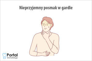 Nieprzyjemny posmak w gardle