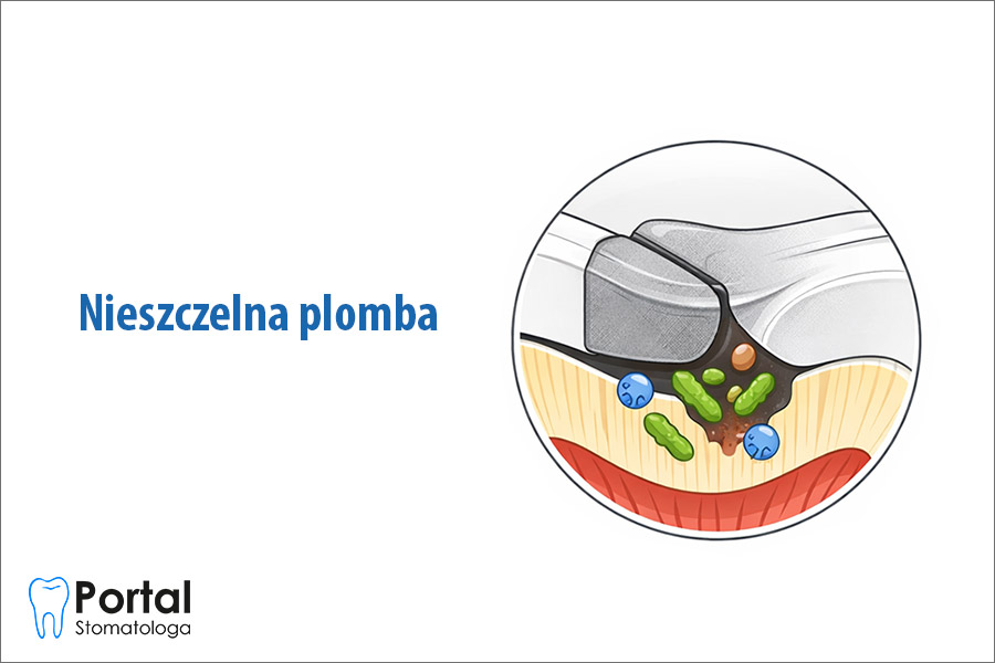 Nieszczelna plomba Nieszczelna plomba