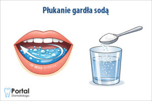Płukanie gardła sodą