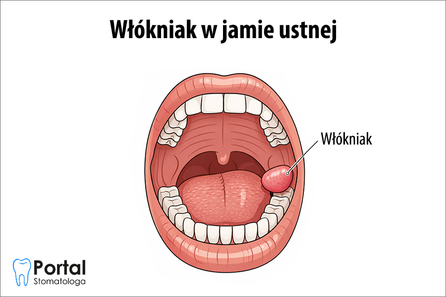 Włókniak w jamie ustnej