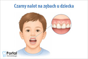 Czarny nalot na zębach u dziecka