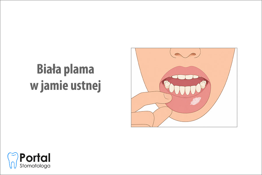 Biała plama w jamie ustnej