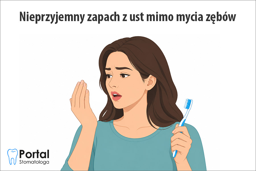 Nieprzyjemny zapach z ust mimo mycia zębów